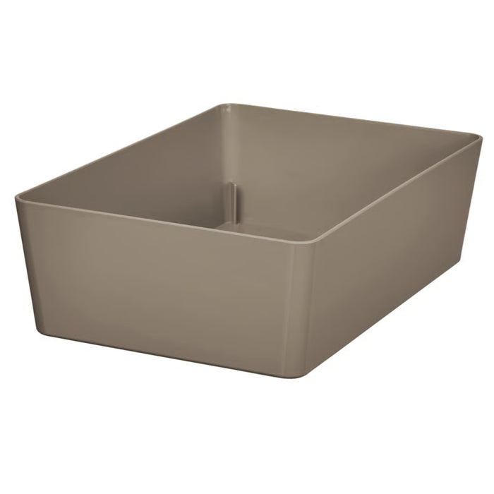 IKEA KUGGIS Box, dark grey-beige, 18x26x8 cm (7x10 ¼x3 ¼ ")