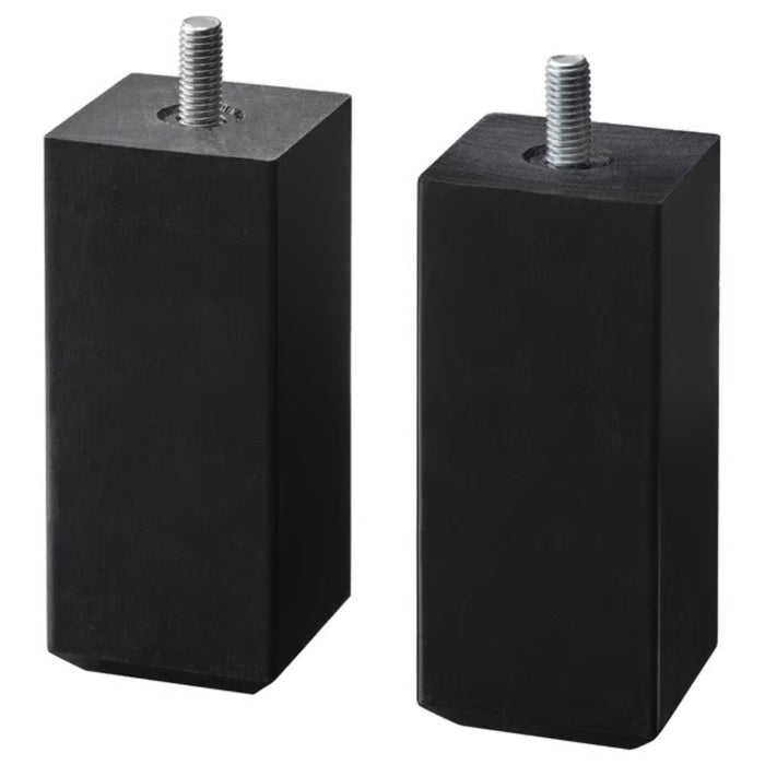 IKEA STUBBARP Leg, black-brown - 2 pack