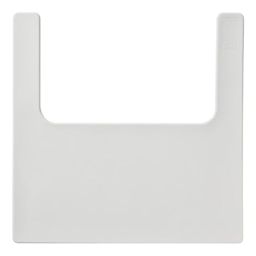 White plastic bib on a white background