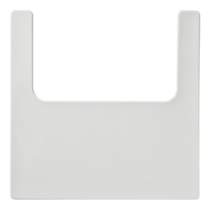 White plastic bib on a white background
