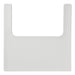 White plastic bib on a white background