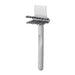 Gray dual-use comb cleaning brush with claw and bristle head; ergonomic ABS handle – removes hair, dust, and buildup from combs and brushes – 1600004667634, 13645135