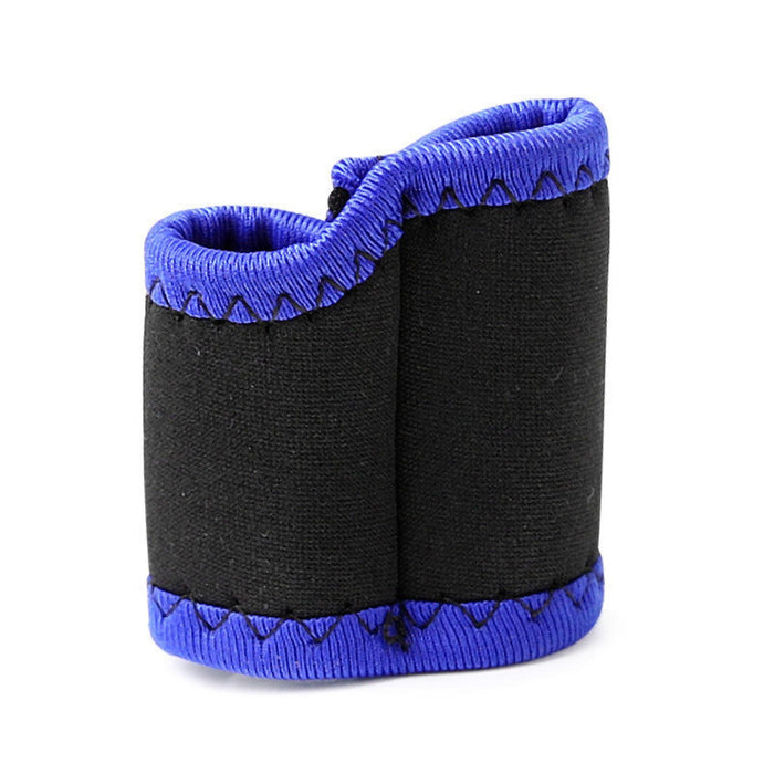 Digital Shoppy Breathable Finger Sleeves Protectors for Basketball Finger Sleeve Tape  Black with blue edges (two fingers)