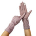 women’s summer thin mid‑length UV protection gloves purple touch screen design