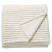 IKEA GULLSTRÅLE Bedspread, white, 230x250 cm (91x98 "), folded with ribbed texture and turned corner - 70615057