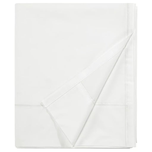 IKEA BALSAMPOPPEL Flat Sheet, white, 240x260 cm (94x102 "), waterproof liner with stitched edges for clean and durable bathroom use – 30557573