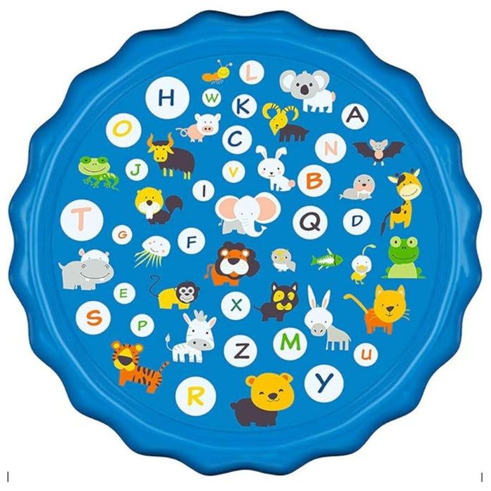 Digital Shoppy Kids Marine-Themed Splash Play Mat, blue – 100x170 cm Outdoor Water Sprinkler Pad