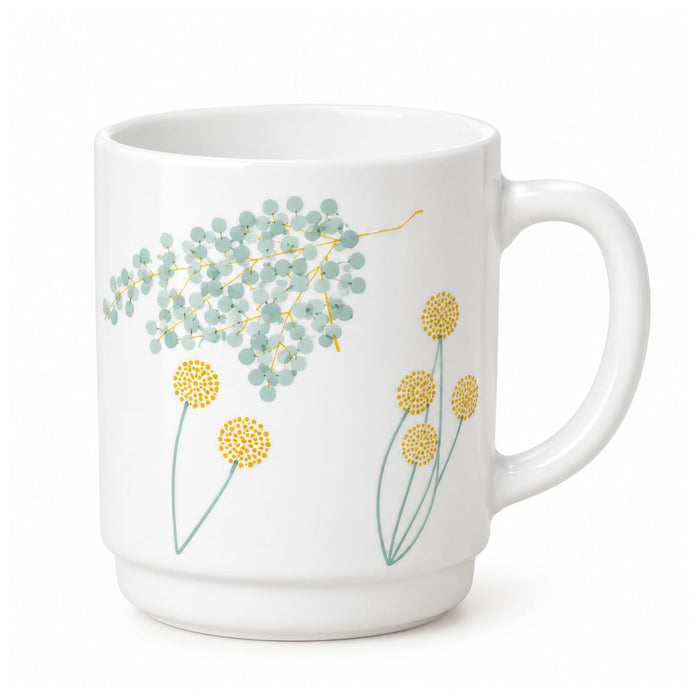 IKEA SKRANTARNA mug 30 cl floral pattern