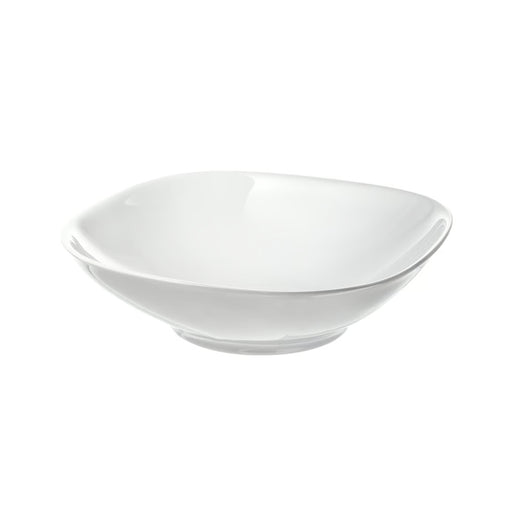White ceramic bowl on a white background