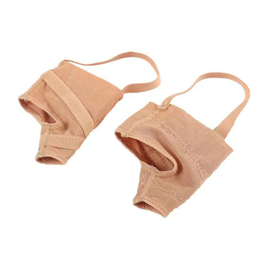 Thumb valgus mesh foot protector – breathable bunion corrector sleeve with ergonomic double-hole toe separator, size L

