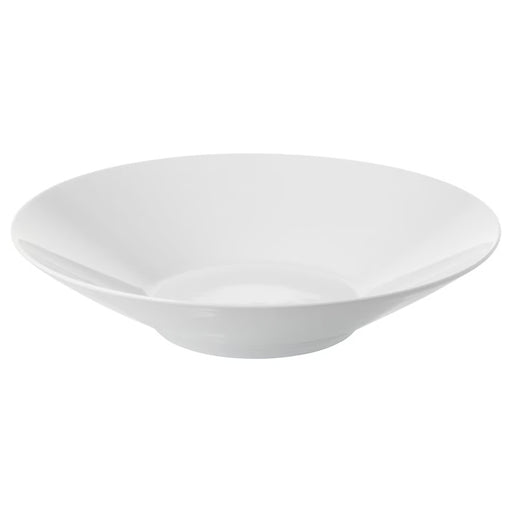 White ceramic bowl on a white background