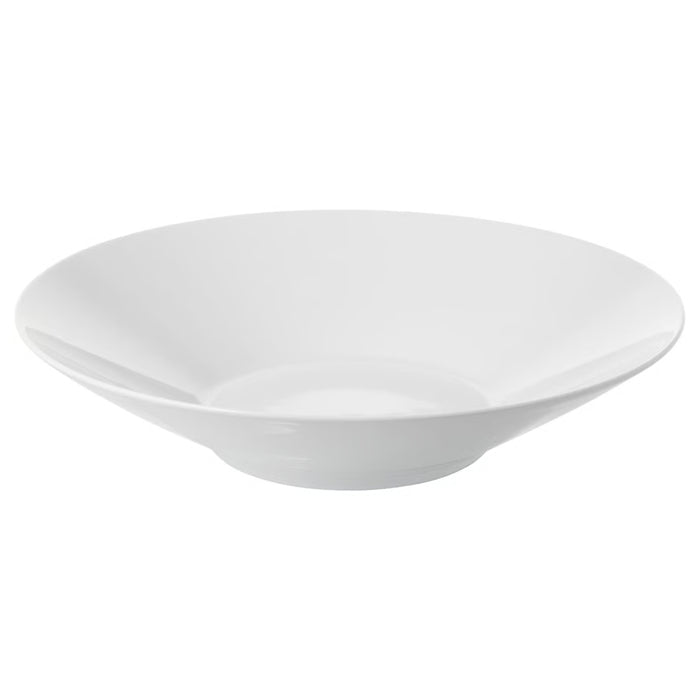 White ceramic bowl on a white background