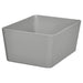 IKEA KUGGIS Box, light grey, 13x18x8 cm (5x7x3 ¼ "), sleek rectangular storage solution with smooth edges, ideal for organizing home essentials.-20599149