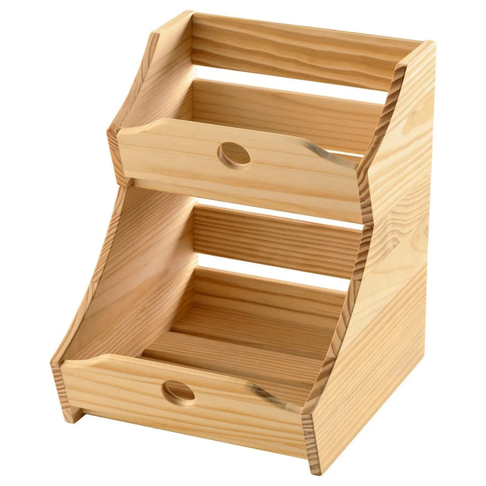 IKEA CHOKLADHAJ Food Storage Box Set of 2, Wood