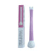 Purple nose contour makeup brush with packaging on a white background