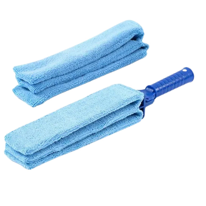 Digital Shoppy Shutter Cleaning & Dust Removal Brush – Microfiber Pads- Blue