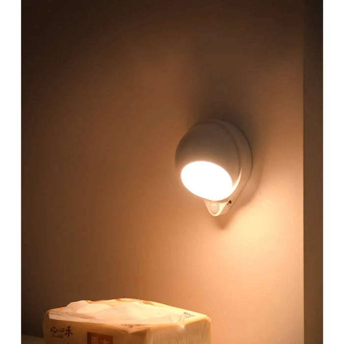 Digital Shoppy Wireless USB Rechargeable Sensor Night Light – Warm LED for Bedroom, Porch, Balcony & Corridor
