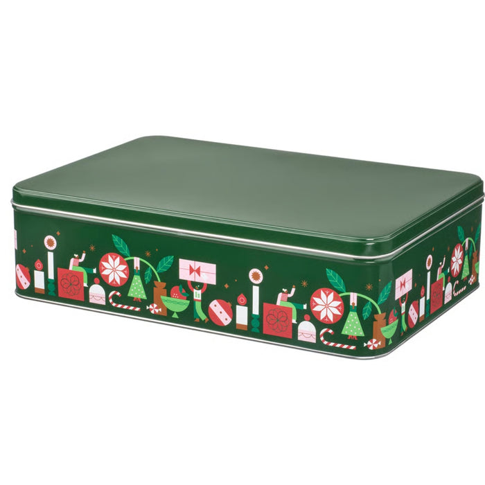 IKEA VINTERFINT Tin with lid, green, 29x20x8 cm (11 ½x7 ¾x3 ¼ ")