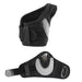 Black and gray wrist support brace on a white background