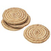 IKEA STAMSILL Coaster, water hyacinth/sedge handmade, (4 pack) – rustic spiral design for eco-friendly table protection – 50531879
