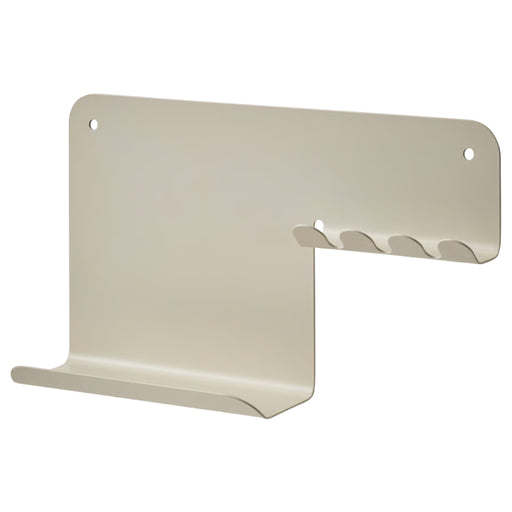Close-up of IKEA HAVREKROSS wall-mounted hook organiser in modern neutral tone