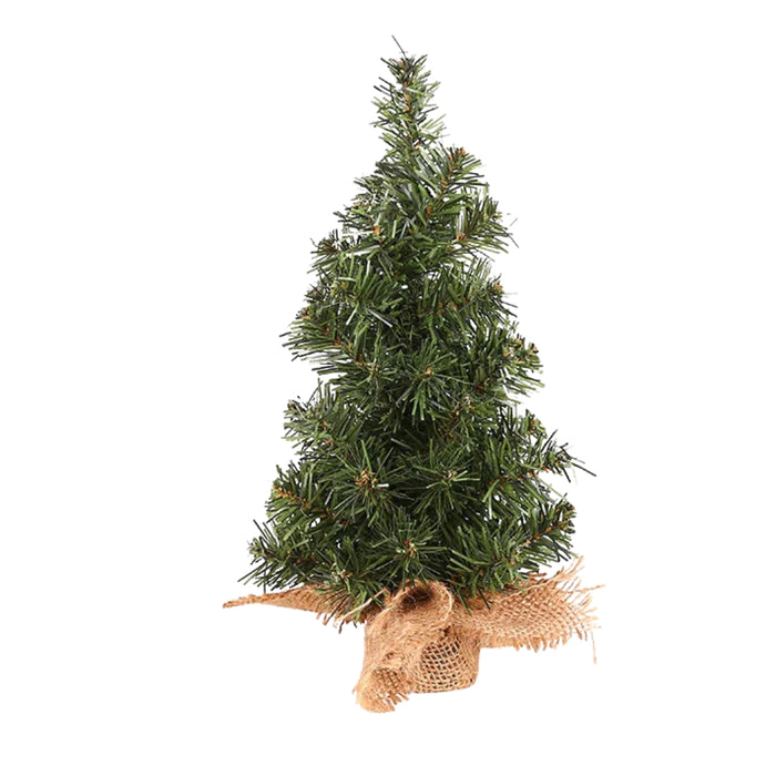 Digital Shoppy Mini Christmas Tree – 20cm Green with Linen Base