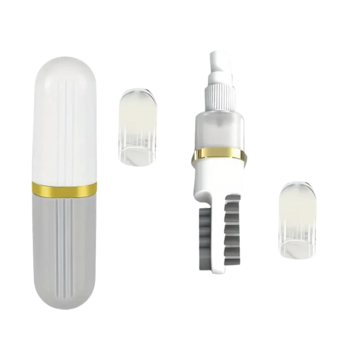 Digital Shoppy 2-in-1 Travel Shoe Brush – Liquid Press Cleaner, Dual-Sided