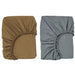 IKEA GULDVÄVARE fitted cot sheet in dark yellow and blue, 60x120 cm