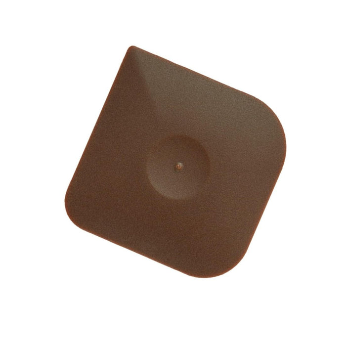 Brown adhesive patch on a white background