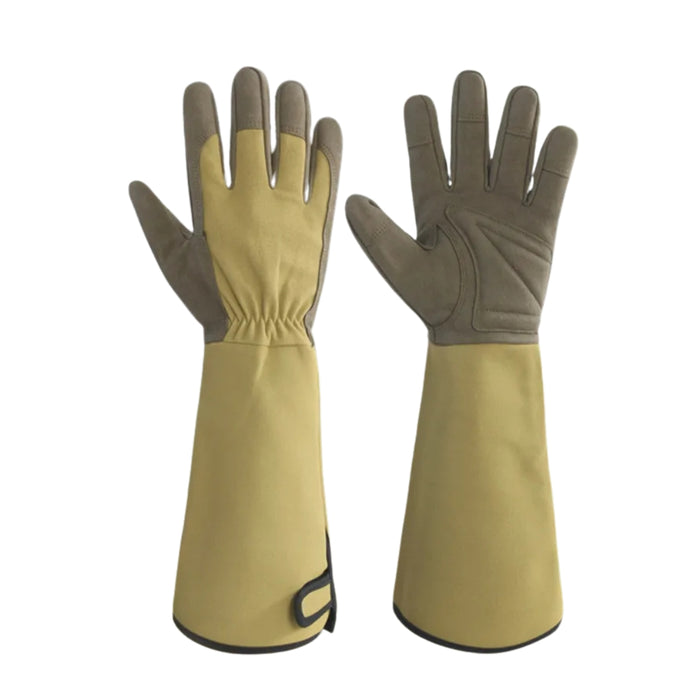 Digital Shoppy Green Safety Gloves – Durable, Long Cuff, Breathable Fit
