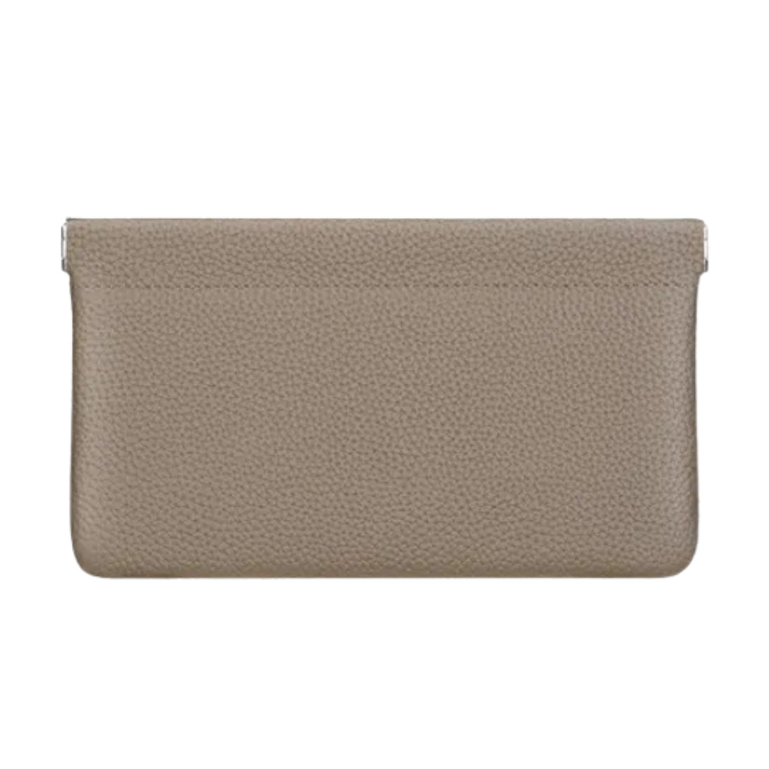 OVY×DECi Compact Square Practical Wallet Gray Cowhide Leather