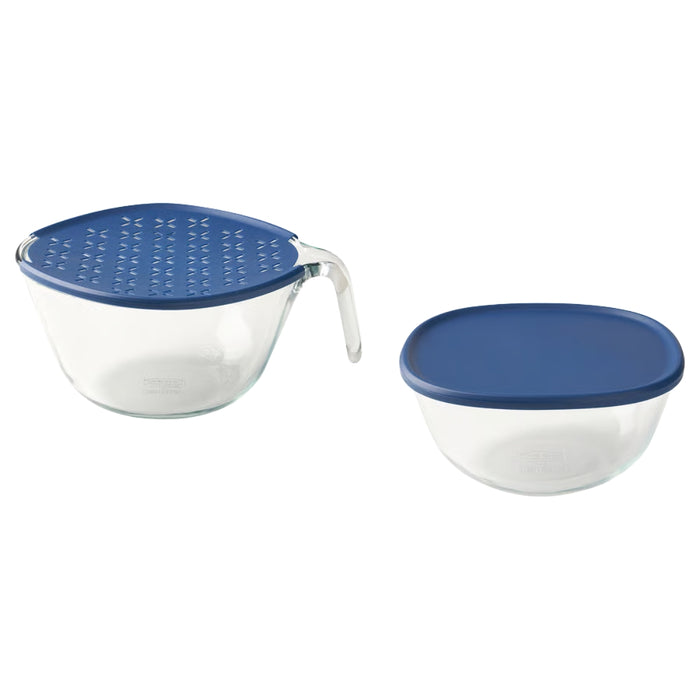 IKEA SUMPCYPRESS Bowl with lid, set of 2