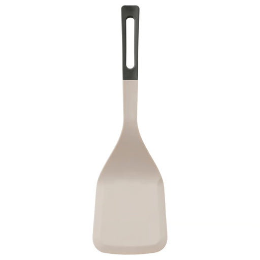 IKEA KNORRHANE spatula in light beige with anthracite handle – wide flat blade and hanging slot for easy storage – 70599665