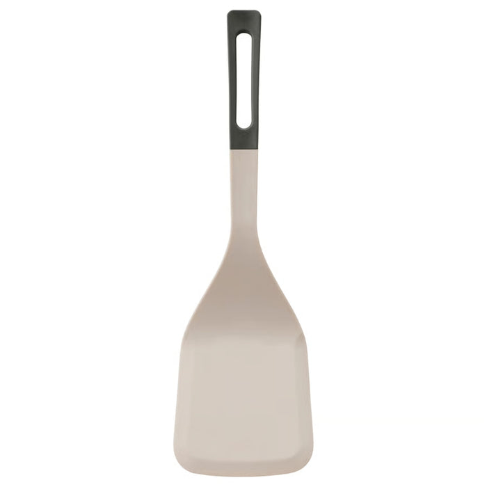 IKEA KNORRHANE spatula in light beige with anthracite handle – wide flat blade and hanging slot for easy storage – 70599665