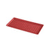 IKEA BAGGMUCK red shoe mat placed near an entryway door