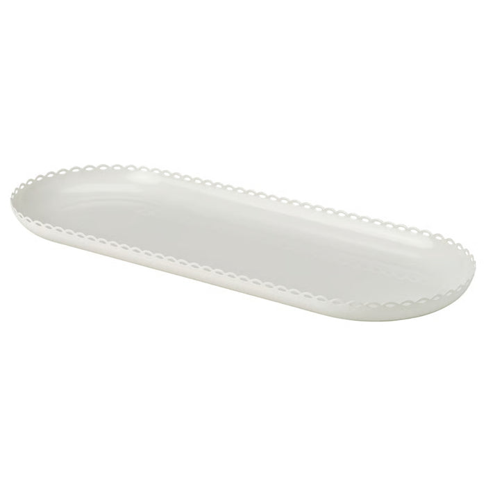 IKEA TURTURDUVA Candle dish, off-white, 45x17 cm