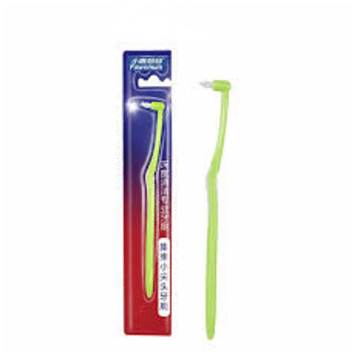 Digital Shoppy Wisdom tooth socket cleaning orthodontic toothbrush Green-2pcs