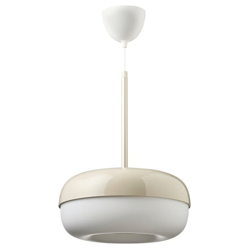 IKEA BLÅSVERK Pendant lamp, beige, 37 cm (15 "), ceiling-mounted with dome-shaped two-tone shade - 10520905