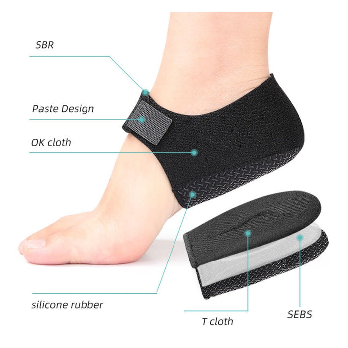 Anti-slip heel inserts for men and women shoes