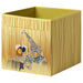 Storage box with animal illustrations on a beige background