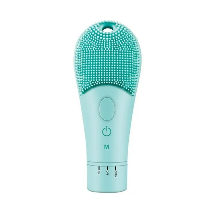 Digital Shoppy Electric Silicone Gel Facial Cleansing Brush – Waterproof - Green