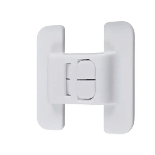 White plastic bracket on a white background