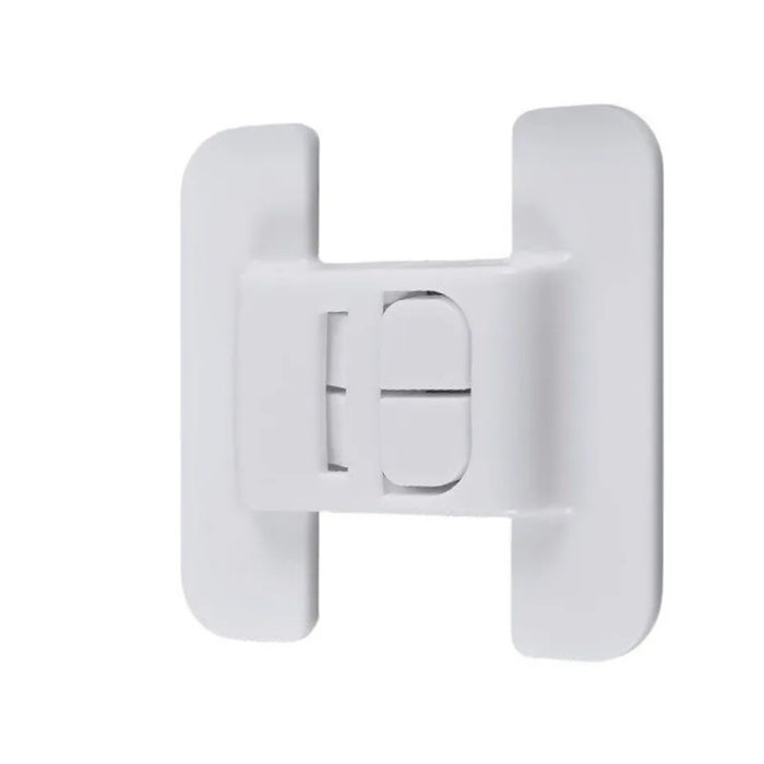 White plastic bracket on a white background