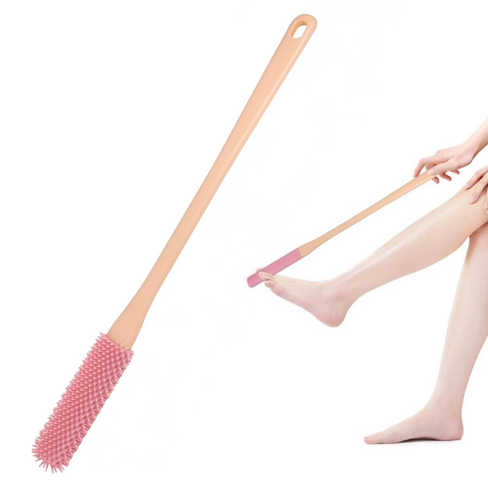 Digital Shoppy Toe Seam Foot Brush, 40cm– Soft Silicone Cleaner for Dead Skin