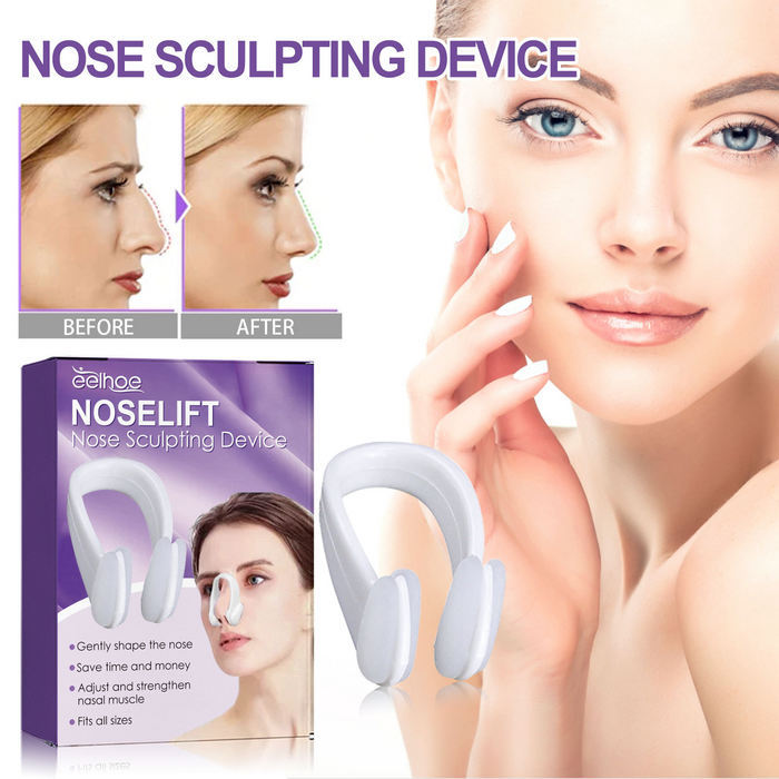 Nose Reshaping Device - Adjustable Silicone Clip for Natural Bridge Definition Without Surgery