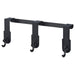 IKEA VALASJÖN over-the-door hanger in black metal with three hooks, designed for coats, towels, or accessories