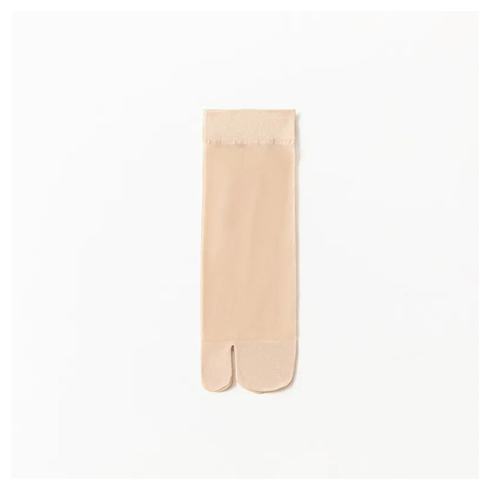 Beige sock on a white background