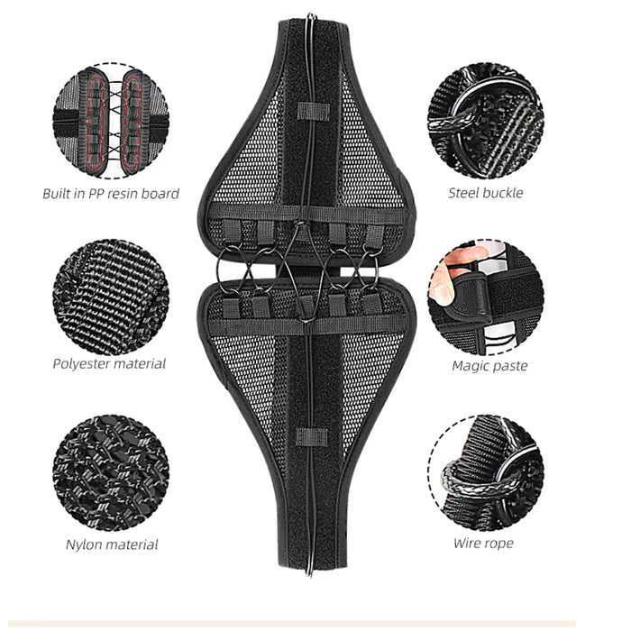 Digital Shoppy Breathable Mesh Pelvic Forward Tilt Support Protruding Lower Abdomen Drawstring Compression Waist Double-Pull Adjustable PU