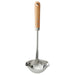 IKEA VARDAGEN Soup ladle, stainless steel with beech wood handle, 32 cm – deep bowl and hanging hole for functional kitchen use – 20598545