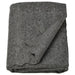 DAGGKÅPOR throw, dark grey, 130x170 cm. Soft textured fabric shown folded with lifted corner to reveal thickness – ideal for sofa or bed layering – 50598643.